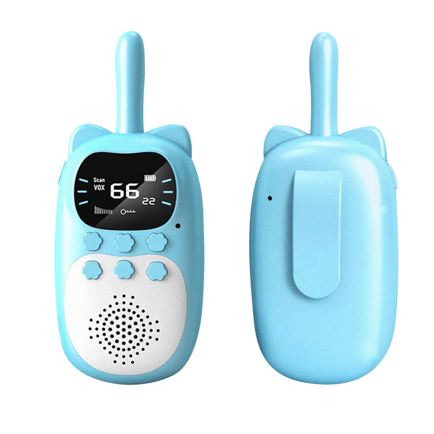 Walkie Talkies para Niños 2PCS, Juguetes Electrónicos, Gadgets de Espía para Niños, Radio Teléfono para Bebés, Alcance de 3 km,