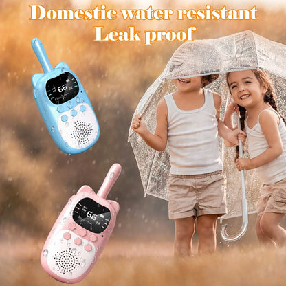 Walkie Talkies para Niños 2PCS, Juguetes Electrónicos, Gadgets de Espía para Niños, Radio Teléfono para Bebés, Alcance de 3 km,